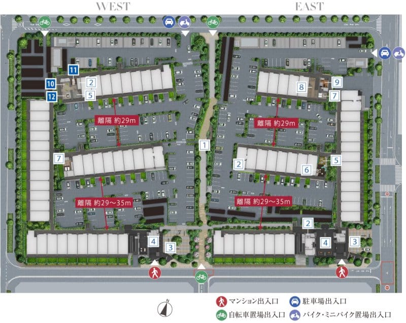 ソライエテラスの敷地概念イラスト