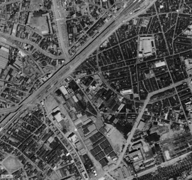 【1961～1969年度撮影】昔のザ・ウエステージ大阪の場所・周辺環境