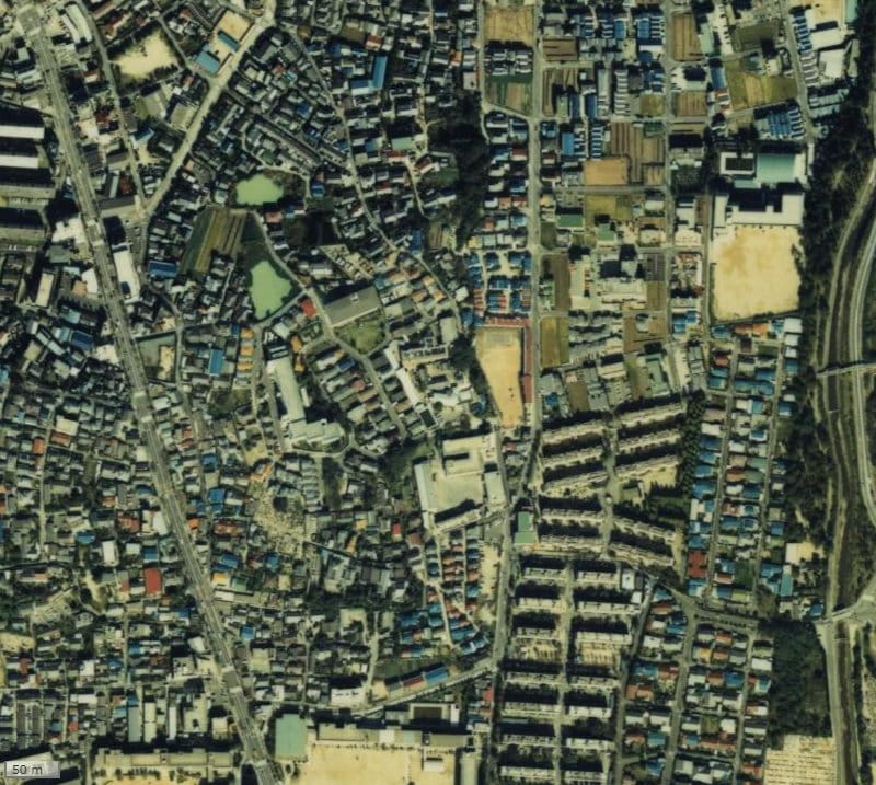 【1979~1983年度撮影】昔のレックスガーデン豊中曽根 弐番館の場所・周辺環境