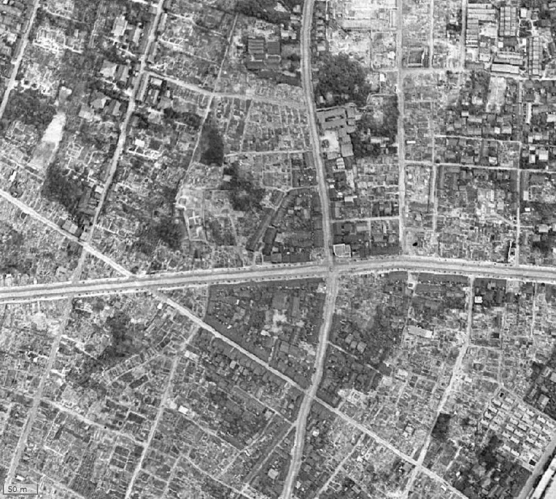 【1945～1950年度撮影】昔のプレサンスジェネ新栄町駅前葵の場所・周辺環境