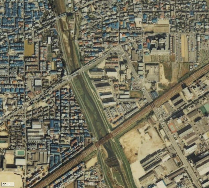 【1979~1983年度撮影】昔のプラウドシティ高槻ステージアの場所・周辺環境