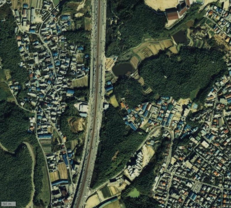 【1979～1983年度撮影】昔のサンメゾン緑地公園アベニューの場所・周辺環境