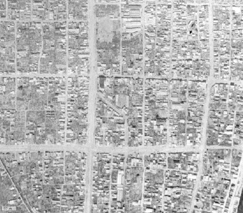 【1945~1950年度撮影】昔のアルファステイツ表町の場所・周辺環境