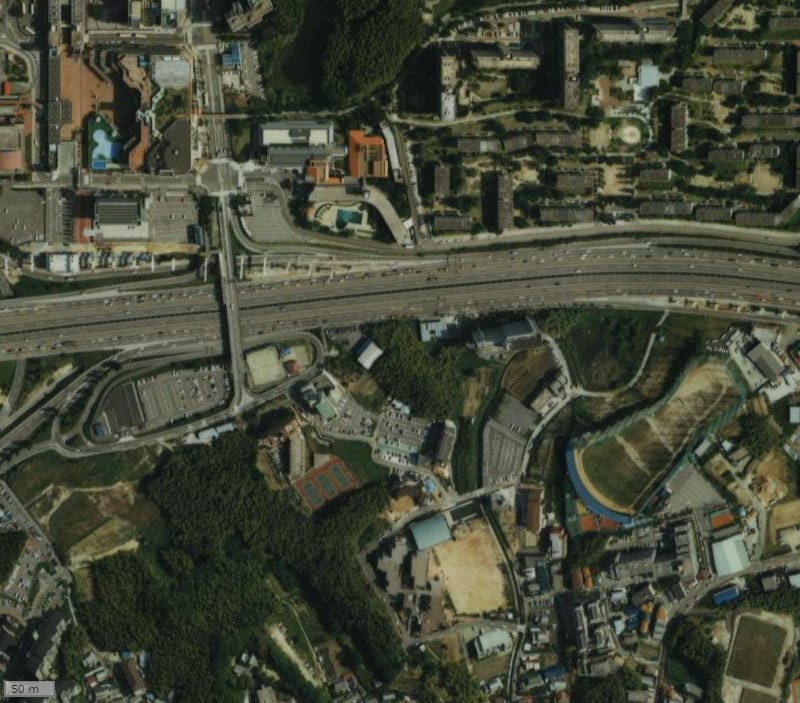 【1984～1986年度撮影】昔の千里中央レジデンスの場所・周辺環境