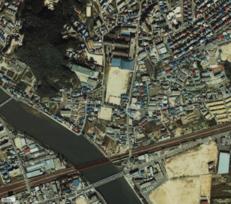 【1979~1983年度撮影】昔のパークナード井口の場所・周辺環境