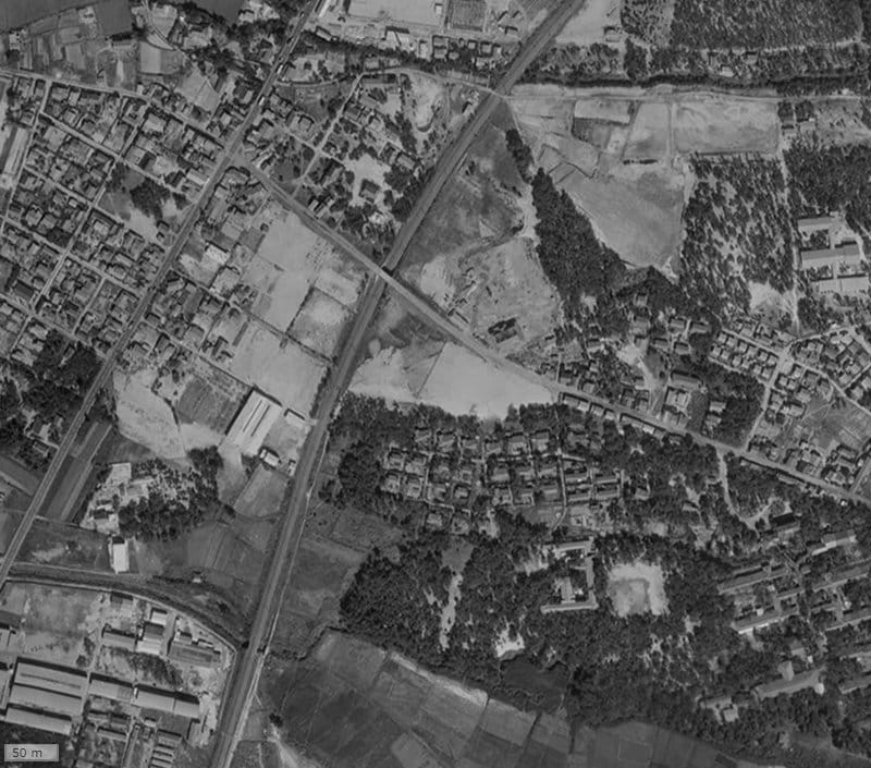 【1961～1969年度撮影】昔のアンピール花見駅前の場所・周辺環境