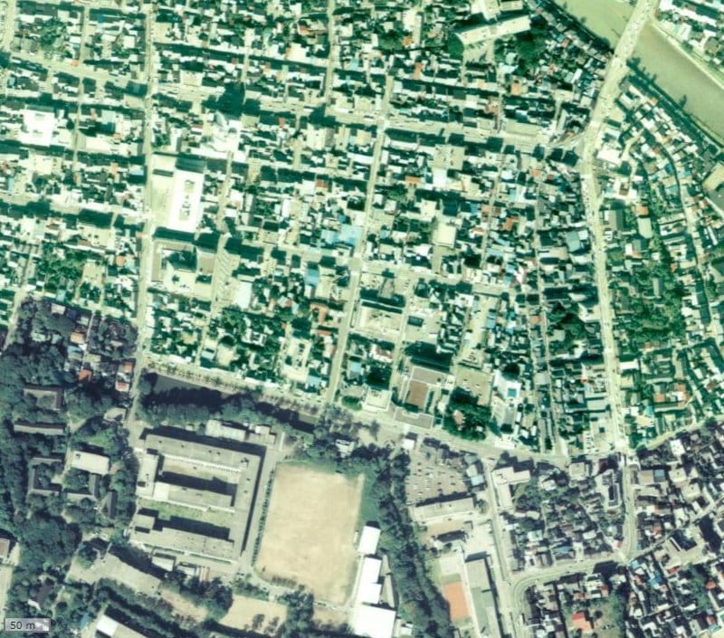 【1974~1978年度撮影】昔のザ・レーベン金沢大手門 Galleria Granの場所・周辺環境