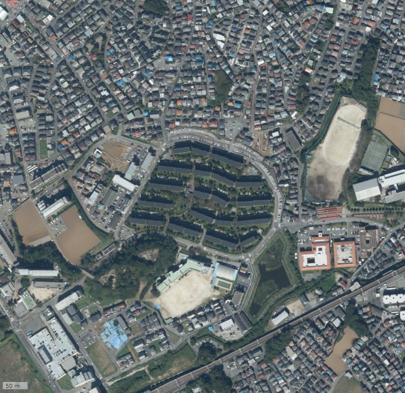 【2019年度撮影】昔の芝山団地の場所・周辺環境