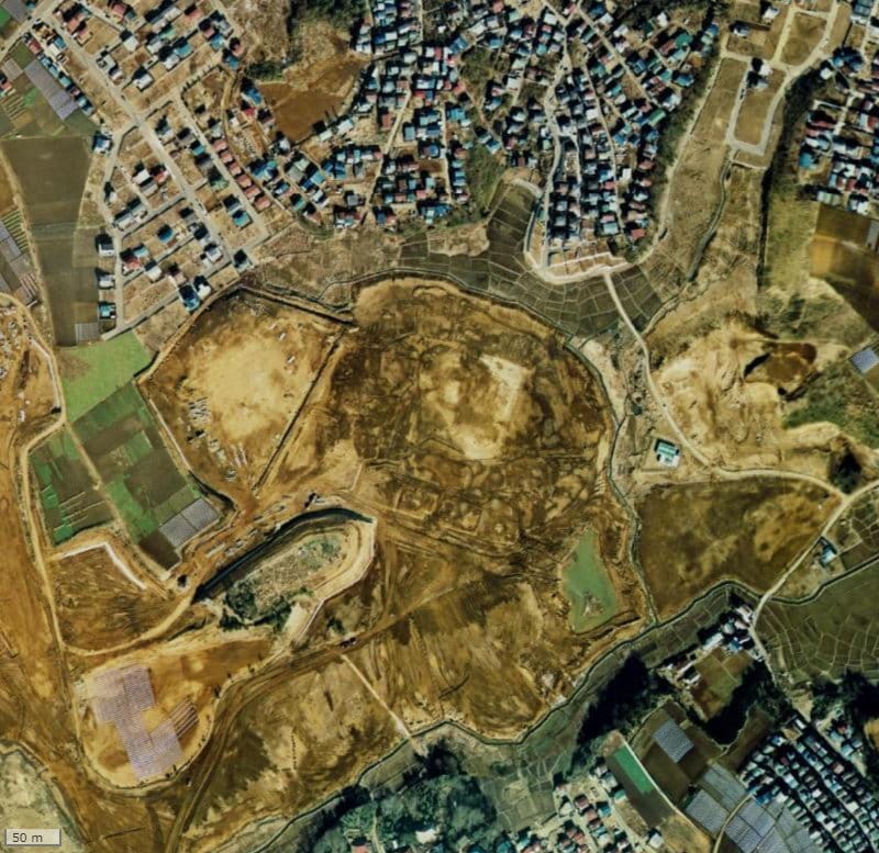 【1974～1978年度撮影】昔の芝山団地の場所・周辺環境