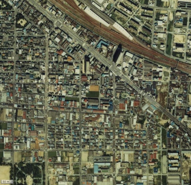 【1979～1983年度撮影】昔のグランドパレス平野の場所・周辺環境