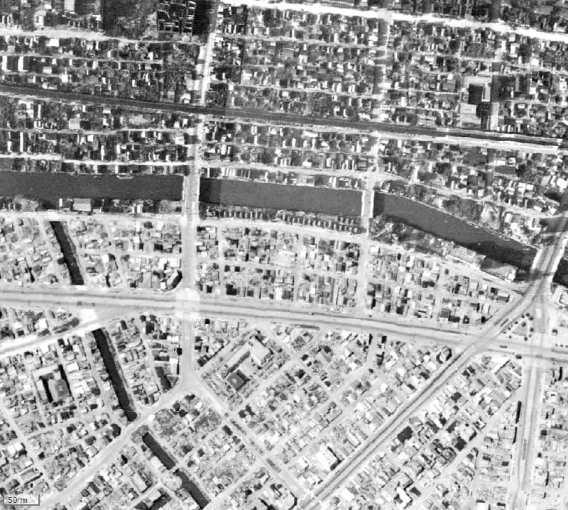 【1945～1950年度撮影】昔のウエリス千代田東神田の場所・周辺環境