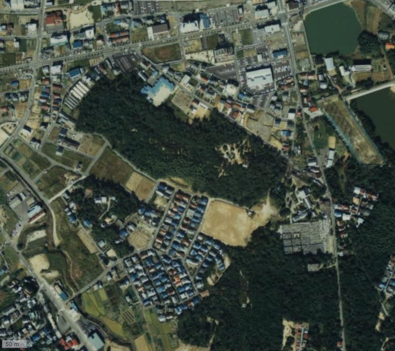 【1987～1990年度撮影】昔のプラウド赤池の場所・周辺環境