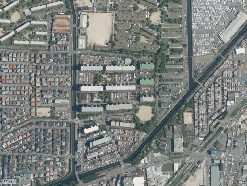 【2021年度撮影】昔の白川高層住宅の場所・周辺環境