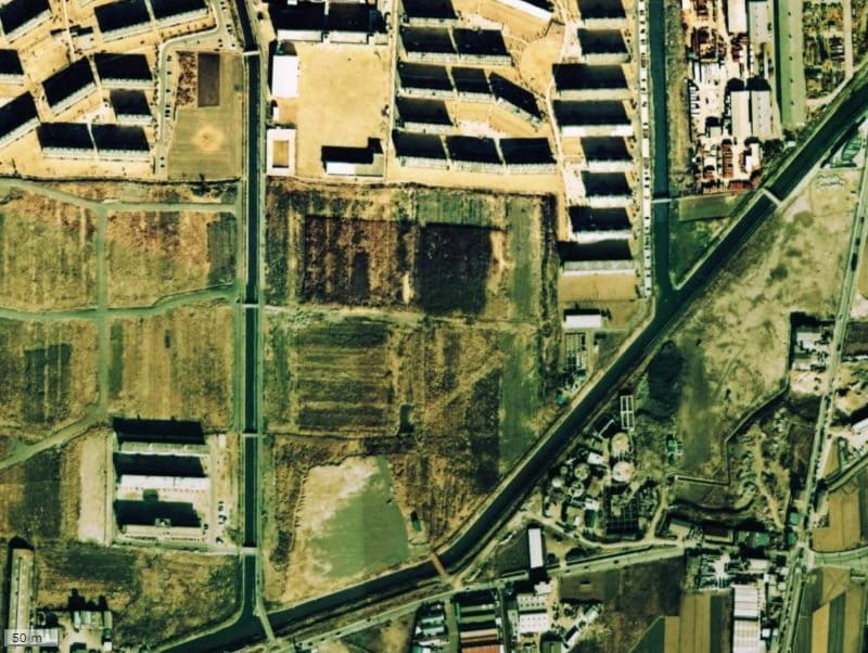 【1974～1978年度撮影】昔の白川高層住宅の場所・周辺環境