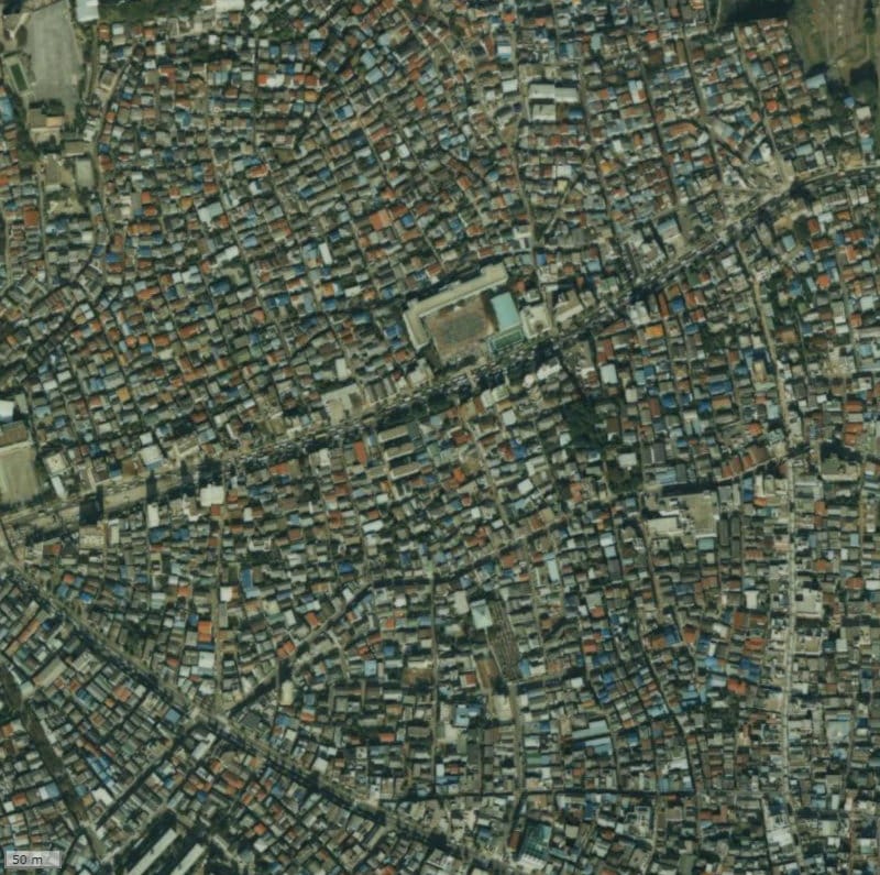 【1987～1990年度撮影】昔のハイホーム十条ヴェルデ館の場所・周辺環境