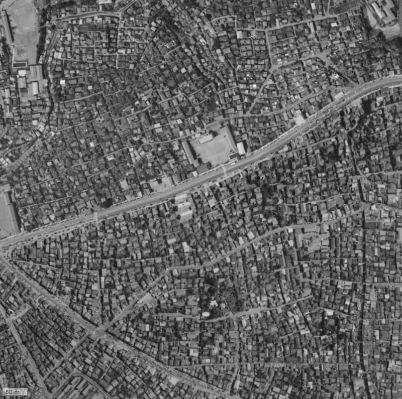 【1961～1969年度撮影】昔のハイホーム十条ヴェルデ館の場所・周辺環境