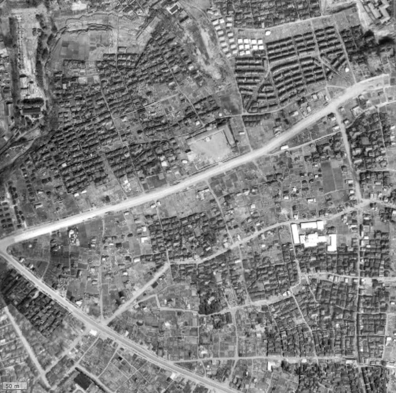 【1945～1950年度撮影】昔のハイホーム十条ヴェルデ館の場所・周辺環境