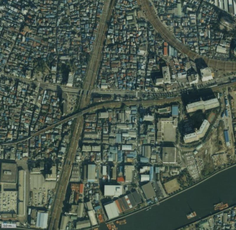 【1987～1990年度撮影】昔のメイツ北千住の場所・周辺環境