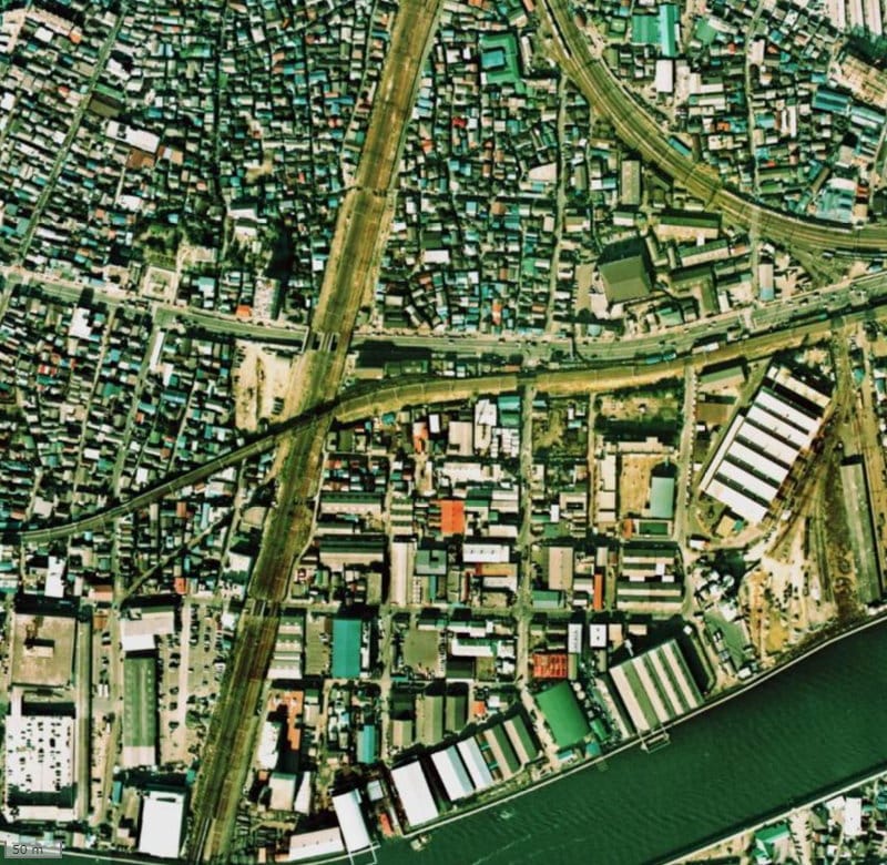 【1974～1978年度撮影】昔のメイツ北千住の場所・周辺環境