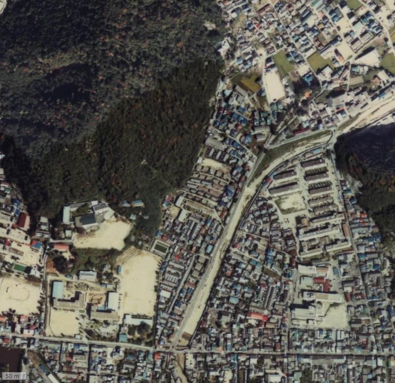 【1979～1983年度撮影】昔のサーパス館町一番館の場所・周辺環境