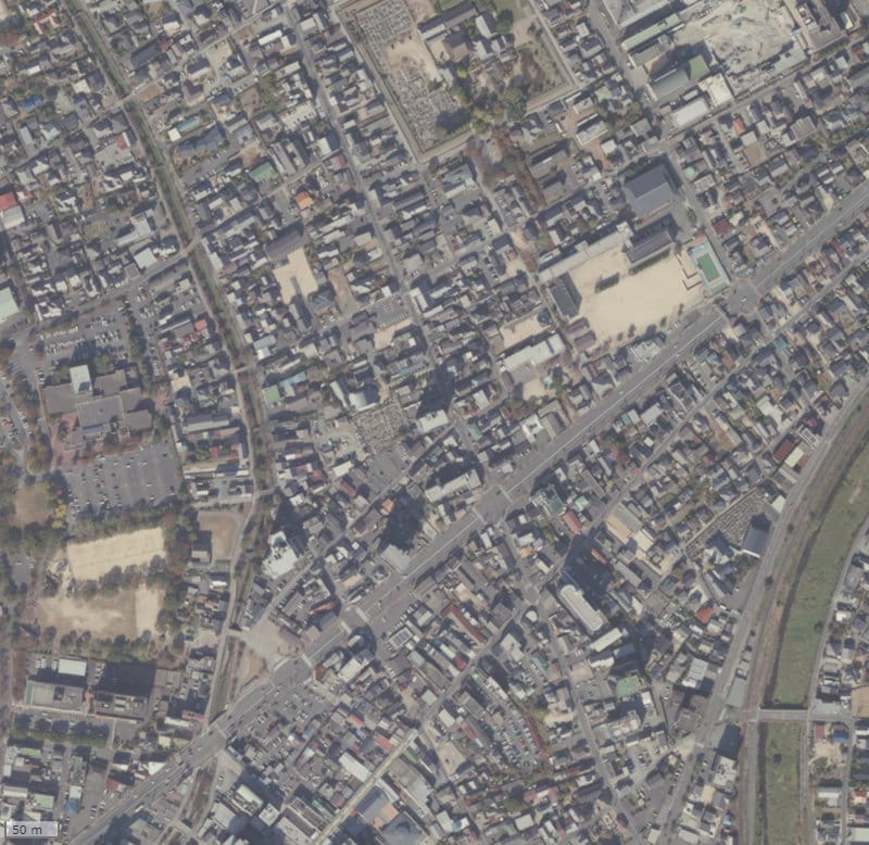 【2023年度撮影】昔のグランドパレスカナディアン竪小路の場所・周辺環境