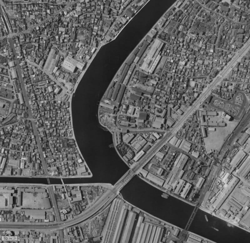 【1961～1969年度撮影】昔のシティハウス平井の場所・周辺環境