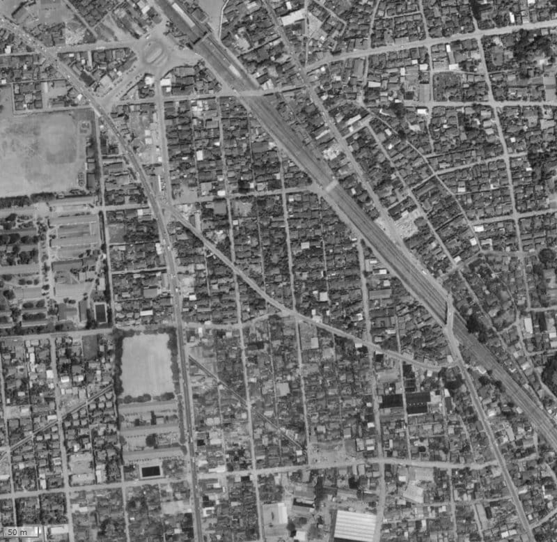 【1961~1969年度撮影】昔のザ・パークハウス浦和常盤の場所・周辺環境