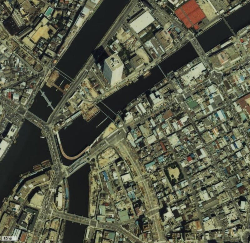 【1979~1983年度撮影】昔のカーサ土佐堀の場所・周辺環境