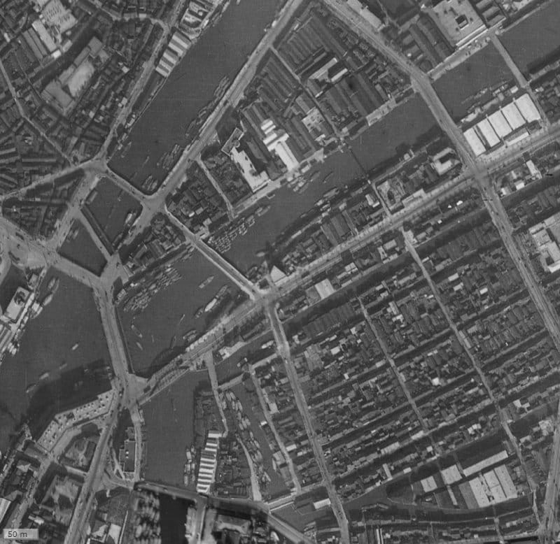 【1936~1942年度撮影】昔のカーサ土佐堀の場所・周辺環境