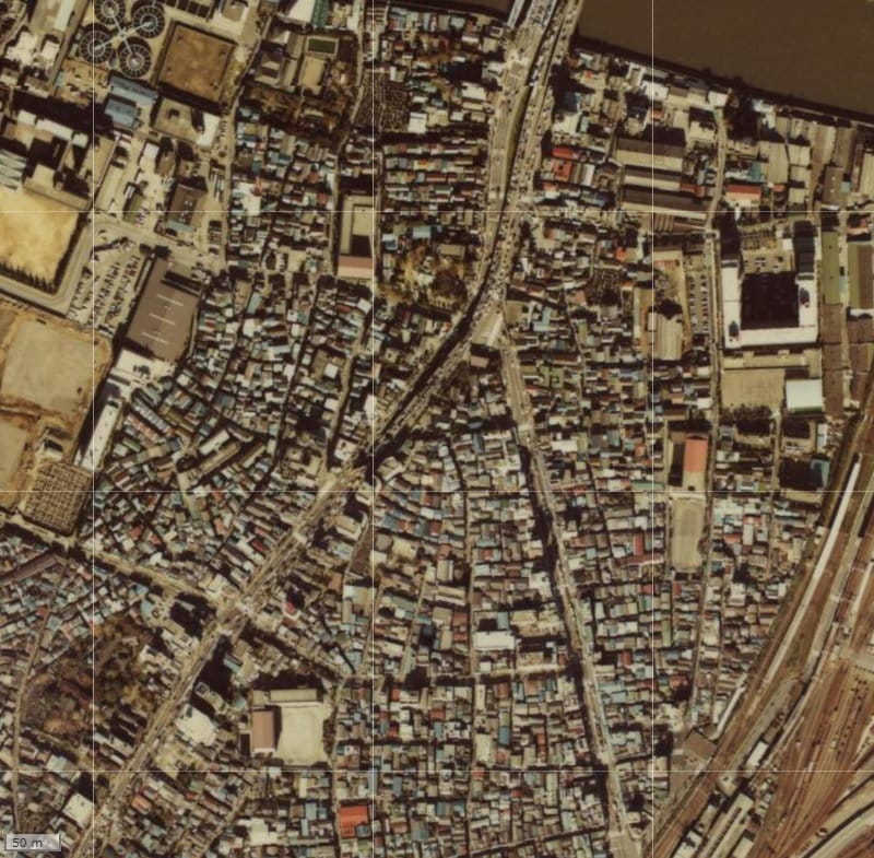 【1979～1983年度撮影】昔のウエリス南千住の場所・周辺環境