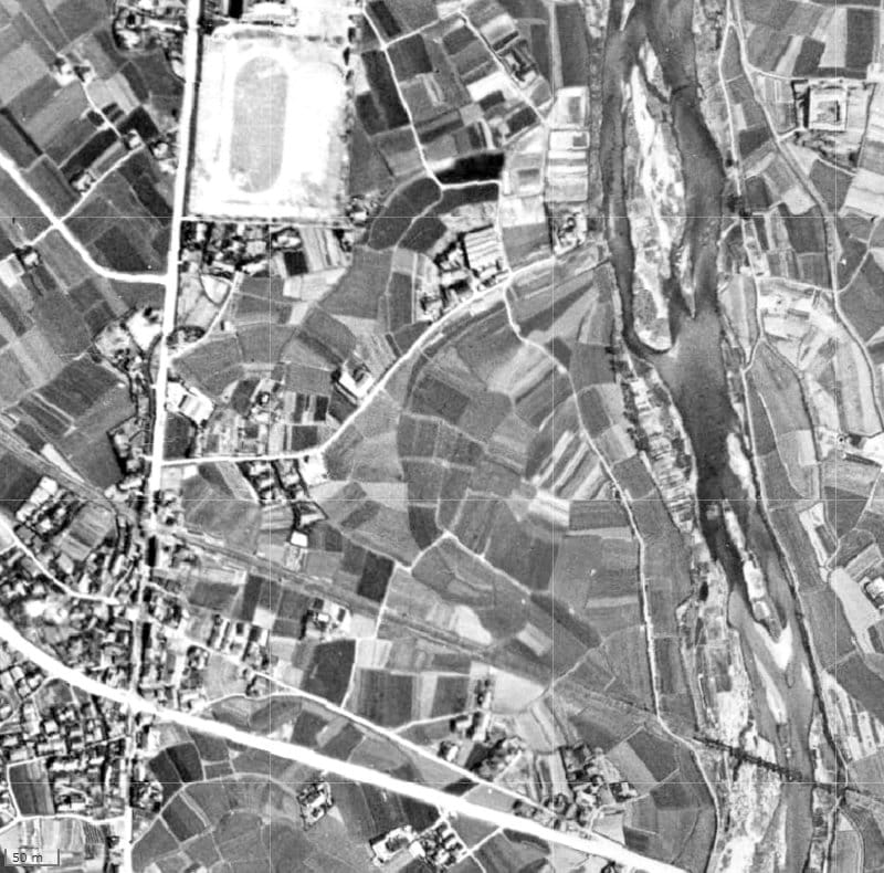 【1945～1950年度撮影】昔のフリーディア大橋プレミアムの場所・周辺環境