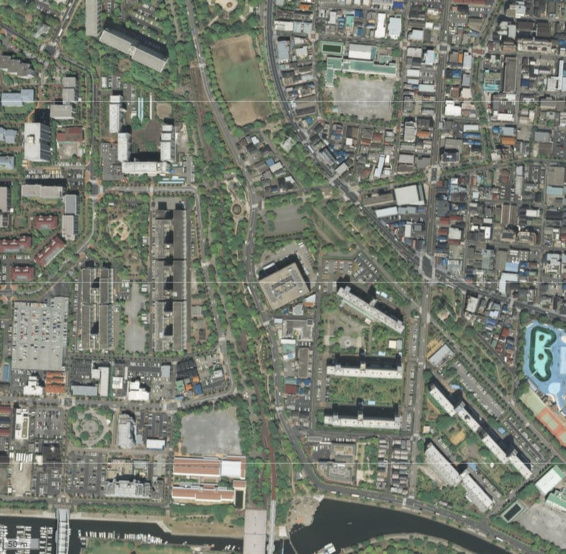 【2009年度撮影】昔のリビオシティ西葛西親水公園の場所・周辺環境