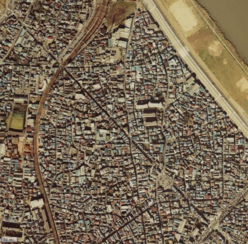 【1979～1983年度撮影】昔のジェイシティ墨田鐘ヶ淵の場所・周辺環境