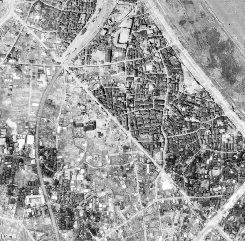 【1945～1950年度撮影】昔のジェイシティ墨田鐘ヶ淵の場所・周辺環境