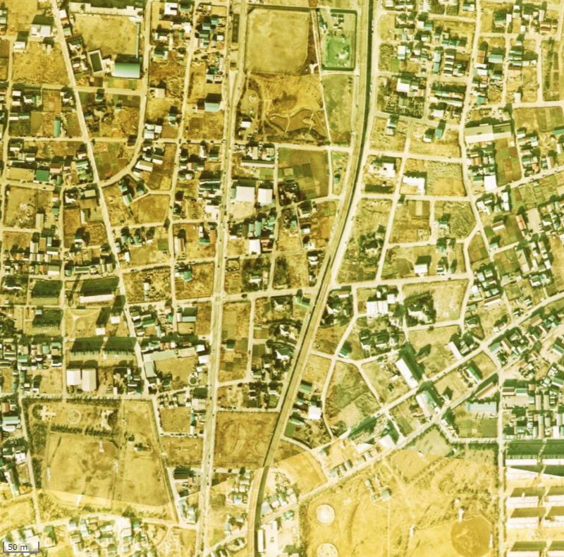 【1974～1978年度撮影】昔のヴェレーナ東綾瀬公園の場所・周辺環境