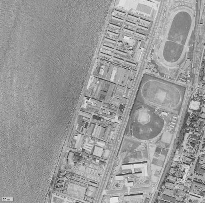 【1961～1969年度撮影】昔ののむら貝塚ガーデンシティの場所・周辺環境