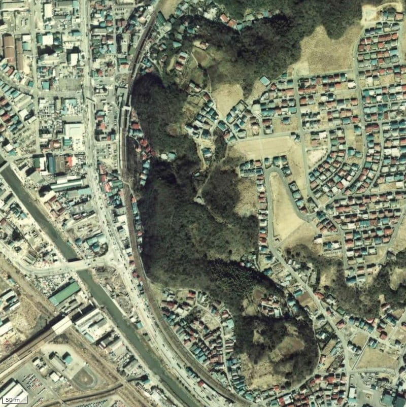 【1974～1978年度撮影】昔のルネ北久里浜ソラヒルズの場所・周辺環境