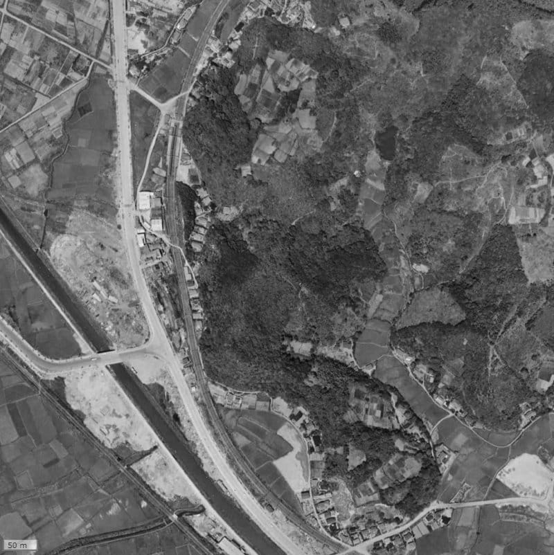 【1961～1969年度撮影】昔のルネ北久里浜ソラヒルズの場所・周辺環境