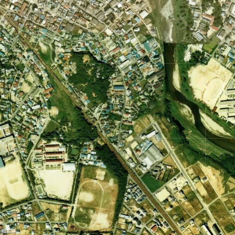 【1974~1978年度撮影】昔のミッドシティコート竜美丘の場所・周辺環境